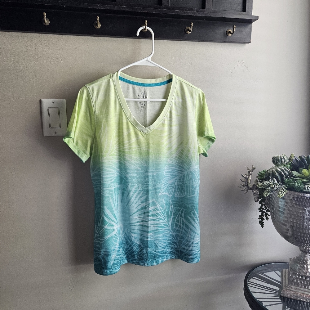 Made for Life Green and Blue Short Sleeve Tee